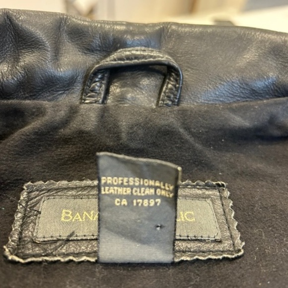 VIntage Banana Republic leather jacket Men's XS - Picture 5 of 10
